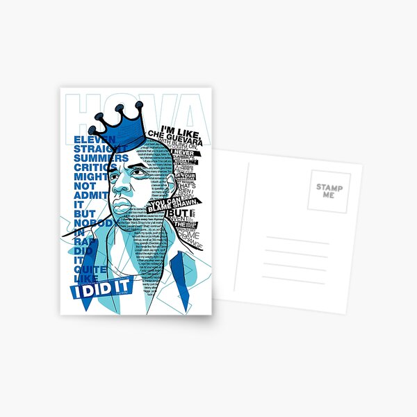 Jay-Z Eleven Straight Summers Postcard