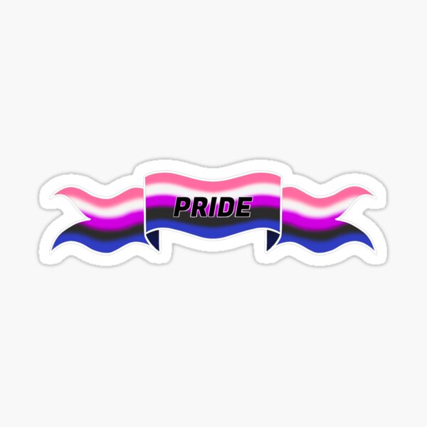 Genderfluid Pride Banner Sticker By Toastywaffl3z Redbubble 5969