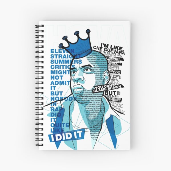 Jay-Z Eleven Straight Summers Spiral Notebook
