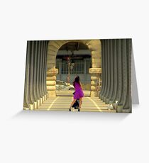 Model in Paris. Greeting Card
