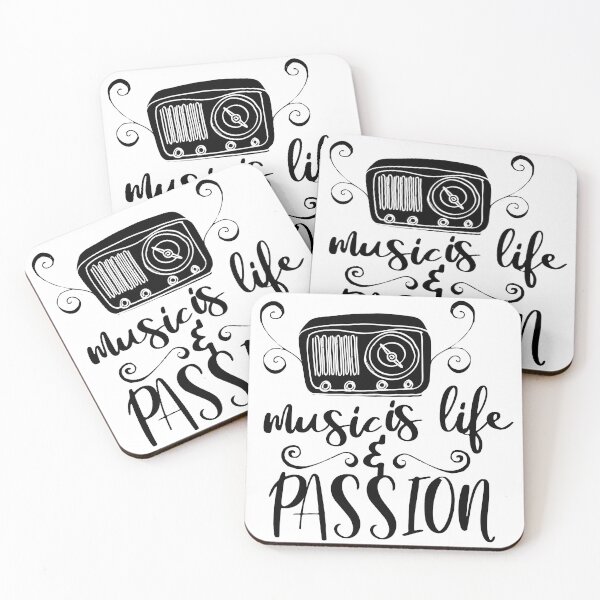 Item preview, Music is life & passion designed and sold by stylebytara.