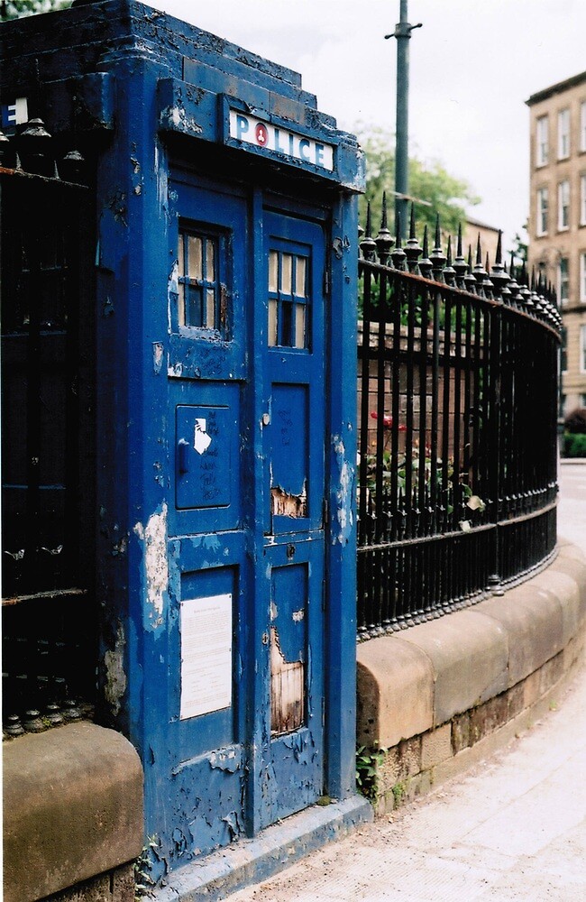"Police Box, Glasgow" by Gertner Redbubble