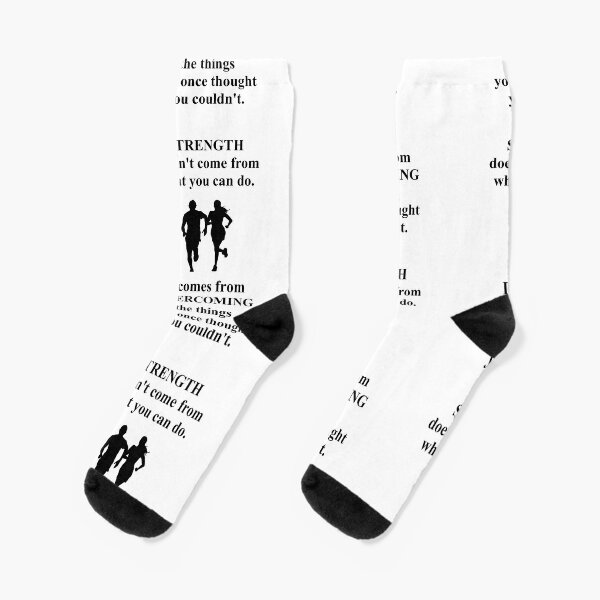 inspirational running socks