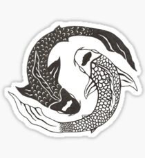 Ying and yang Sticker