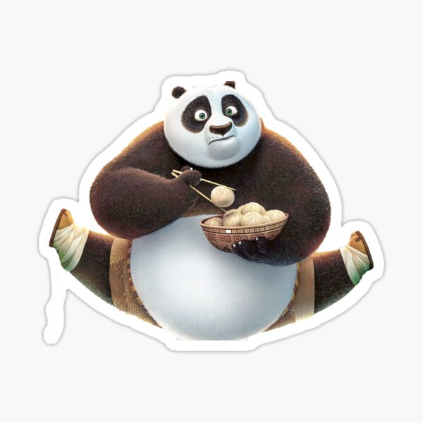 Stickers PC ordinateur portable Kun Fu Panda réf 16268 - Stickers Muraux  Enfant