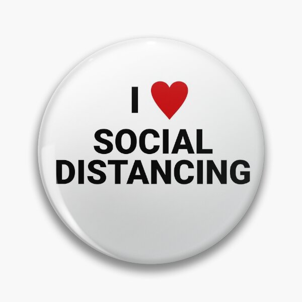 Item preview, I love social distancing designed and sold by B2KMerch.