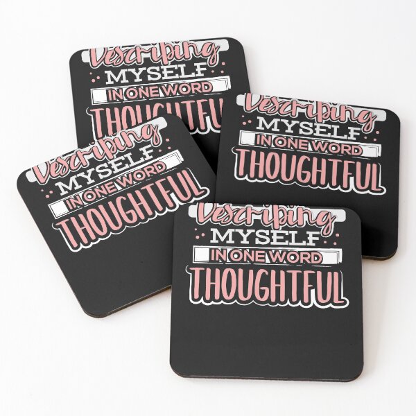 Item preview, Describing Myself in One Word Thoughtful designed and sold by juniperdesign.