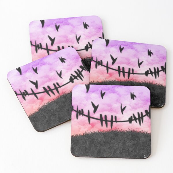 Item preview, Birds over a cloudy sunset designed and sold by evelynrileyrose.