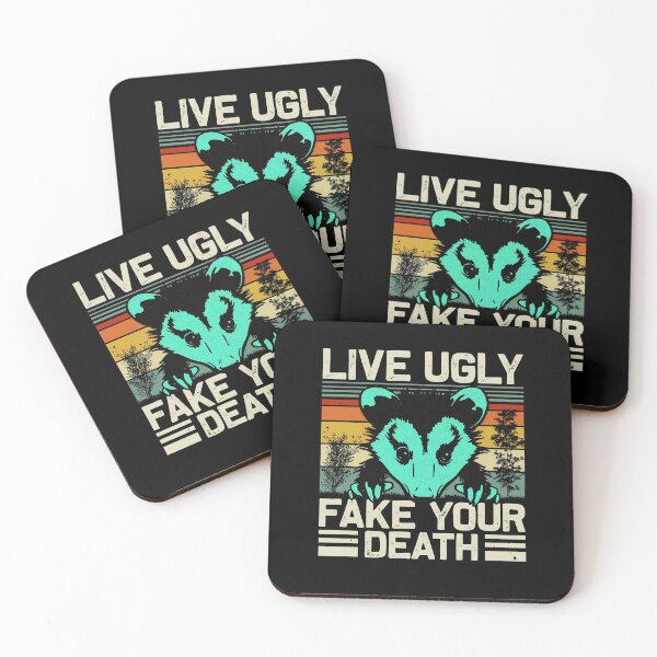 Item preview, Live ugly Fake Your Death opossum vintage Gift designed and sold by kader85.