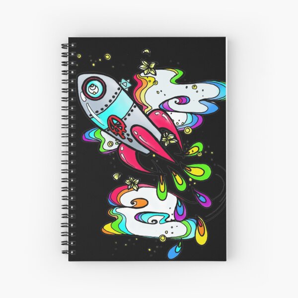 Peace Rocket Spiral Notebook
