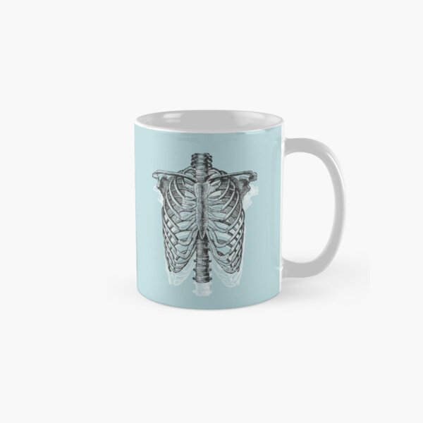 Anatomical Ribcage • Pastel Blue • Pastel Goth Classic Mug