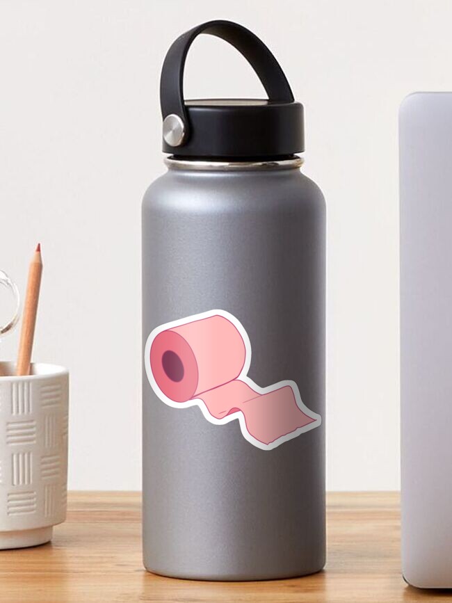 Pink roll of toilet paper | Sticker