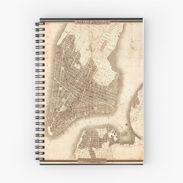 Item preview, Antique 1834 Map of New York City / Worn and Torn designed and sold by FuzzyHoney.