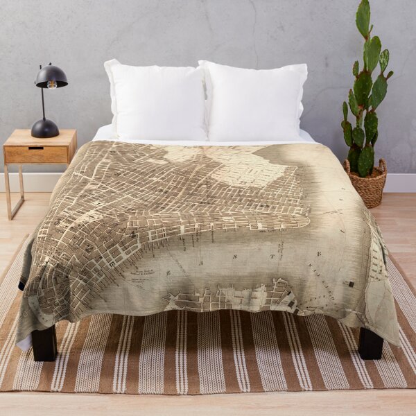 Item preview, Antique 1834 Map of New York City / Worn and Torn designed and sold by FuzzyHoney.