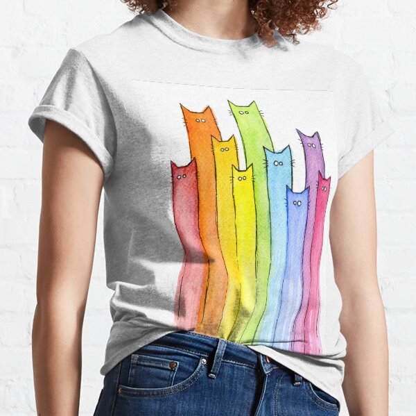 Rainbow of Cats Classic T-Shirt
