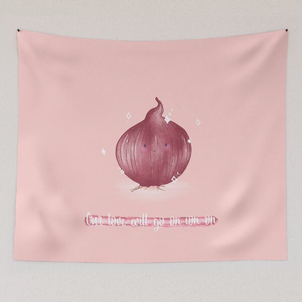 Item preview, Our love will go on-ion on onion pun card designed and sold by AliciaBarten.