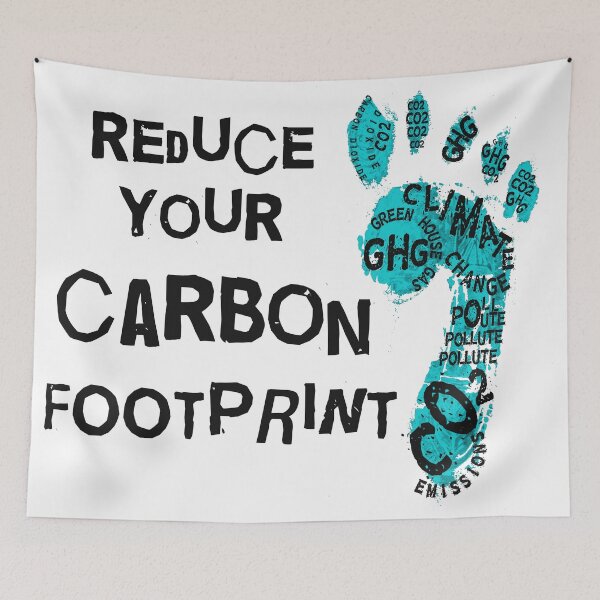 Artikelvorschau, Statement Reduzieren Sie Ihren CO2-Fußabdruck KlimawandelT-Shirt entworfen und verkauft von DebbieT68.