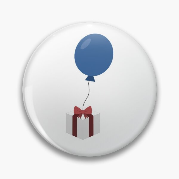 Item preview, Balloon With Present Blue designed and sold by CrossingMolly.