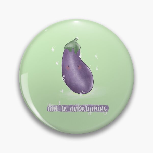 Item preview, You're auberggenius eggplant pun card designed and sold by AliciaBarten.