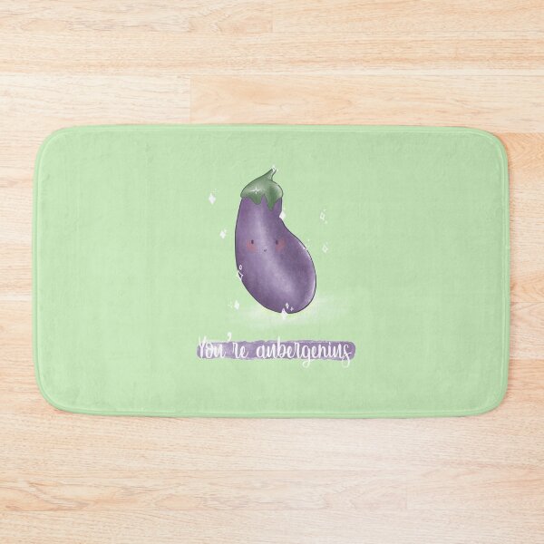 Item preview, You're auberggenius eggplant pun card designed and sold by AliciaBarten.