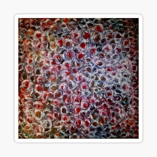 Bud, buds, red, white Sticker