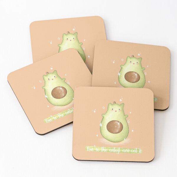 Item preview, You're the cutest avo-cat-o avocado pun card designed and sold by AliciaBarten.