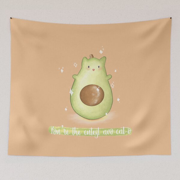 Item preview, You're the cutest avo-cat-o avocado pun card designed and sold by AliciaBarten.