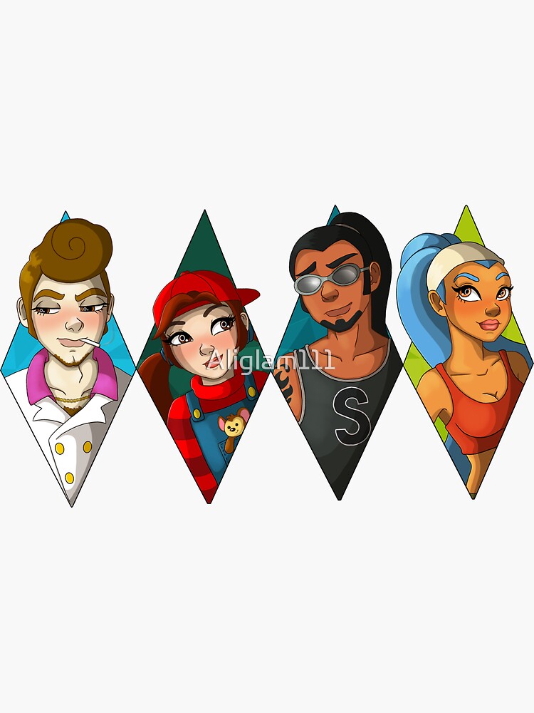 "Bust A Groove" Sticker by Aliglam111 Redbubble