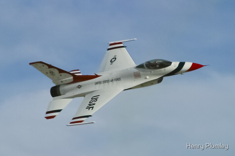 Usaf Thunderbirds Solo Sneak Pass By Henry Plumley Redbubble