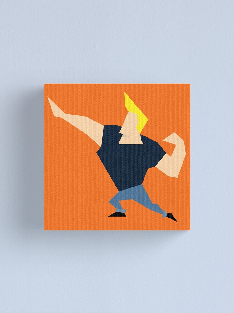 Minimalist Johnny Bravo Canvas Print for Sale by Xenech