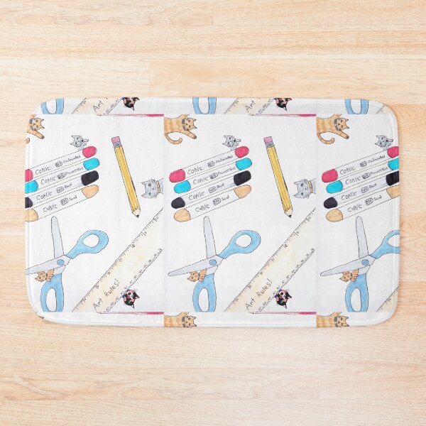 Item preview, Kitties and Art Supplies: Art Rules! designed and sold by Rosemarycat5.