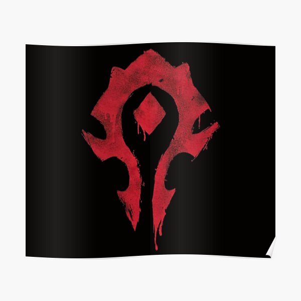 The bloody horde logo Poster
