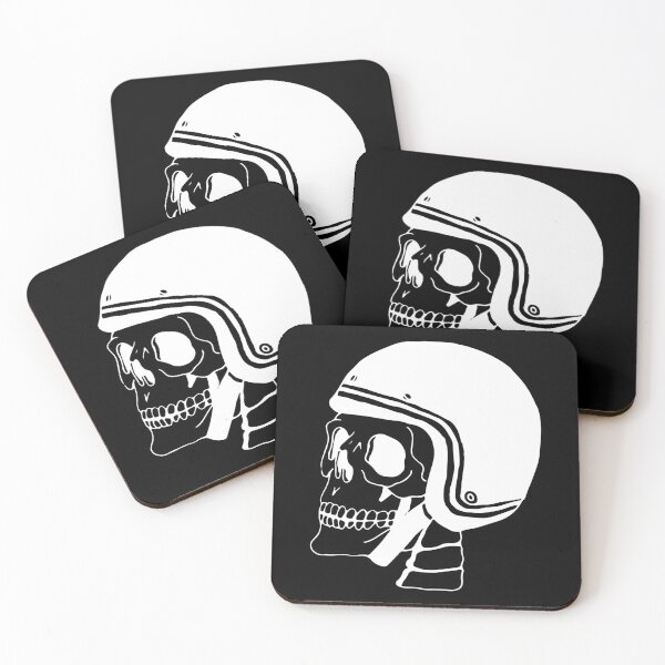 Item preview, Skull Biker II White designed and sold by hugoncalves.