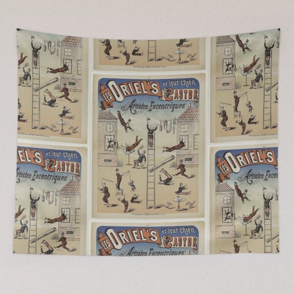Item preview, LES ORIEL'S et leur chien CASTOR Artistes Excentriques designed and sold by Logo-A-GoGo.