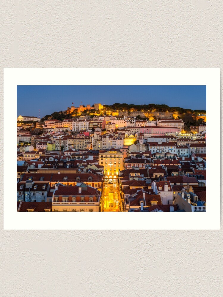 Alternate view of Evening over Lisbon, Portugal Art Print