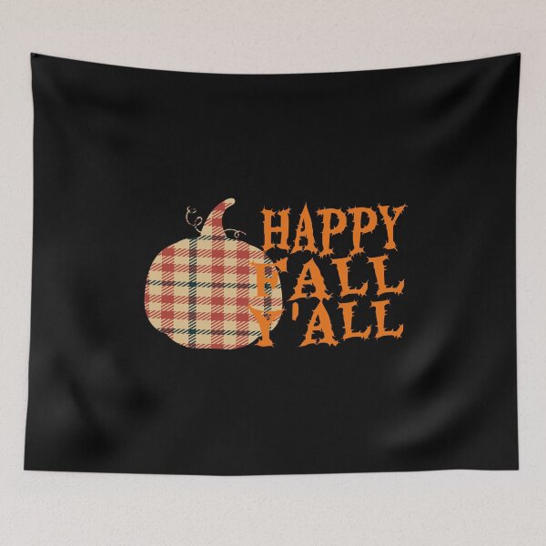 Item preview, Halloween Happy Fall Y'all Plaid Pumpkin producto designed and sold by RedmonsDesigns.