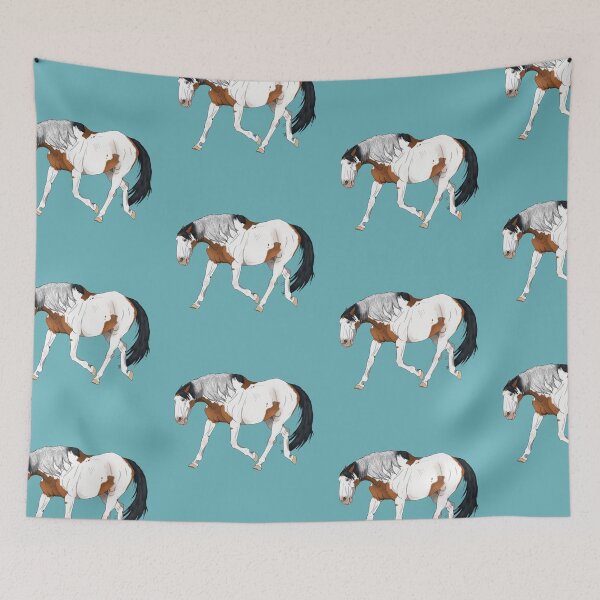 Item preview, Upset Mustang 8: Bay Medicine Hat Tobiano "Hatter's Tee Party" designed and sold by LuxeHurricane.