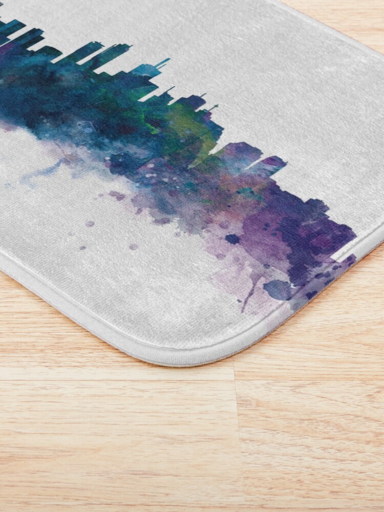 "Toronto Skyline" Bath Mat by MonnPrint Redbubble