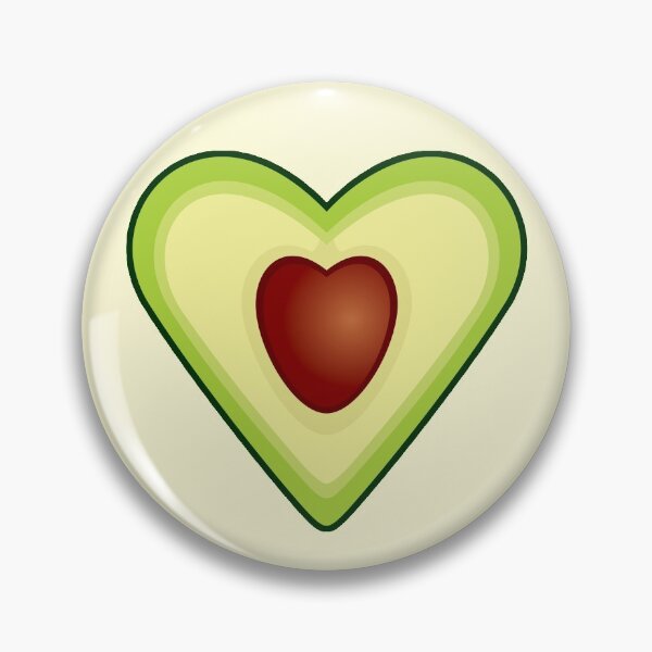 Item preview, Heart Shaped Healthy Fruit Half Avocado sticker designed and sold by tandaleah.