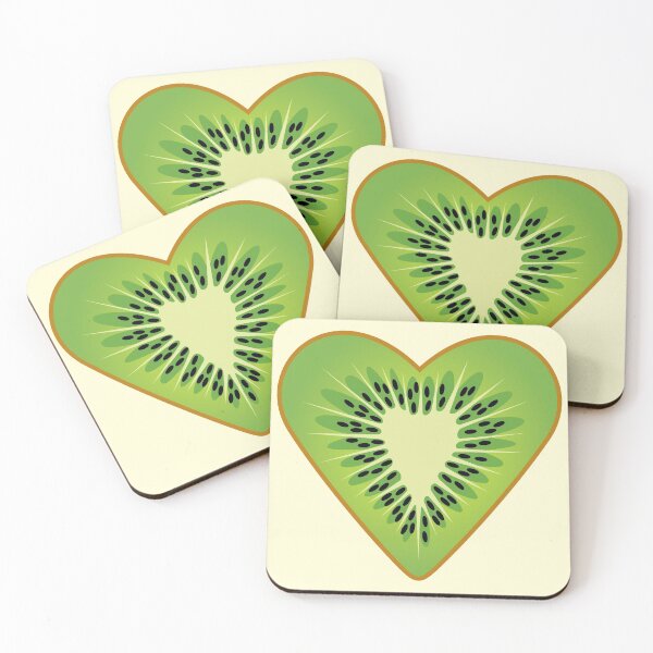 Item preview, Heart Shaped Healthy Fruit Half Kiwi sticker designed and sold by tandaleah.