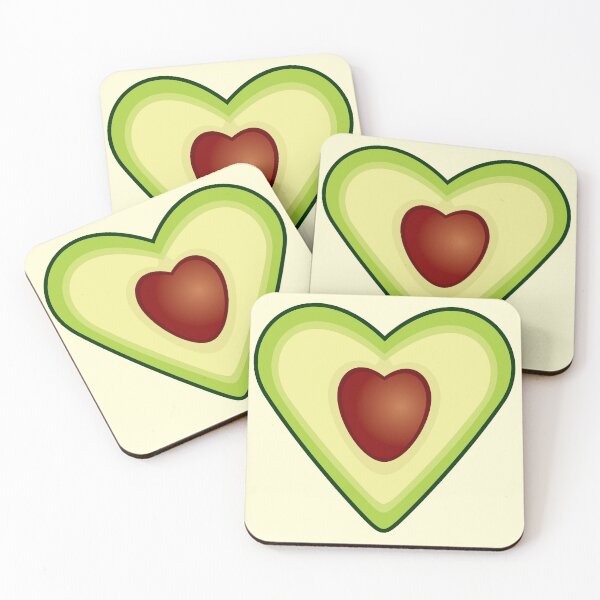 Item preview, Heart Shaped Healthy Fruit Half Avocado sticker designed and sold by tandaleah.
