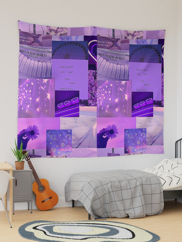 Purple aesthetic online tapestry