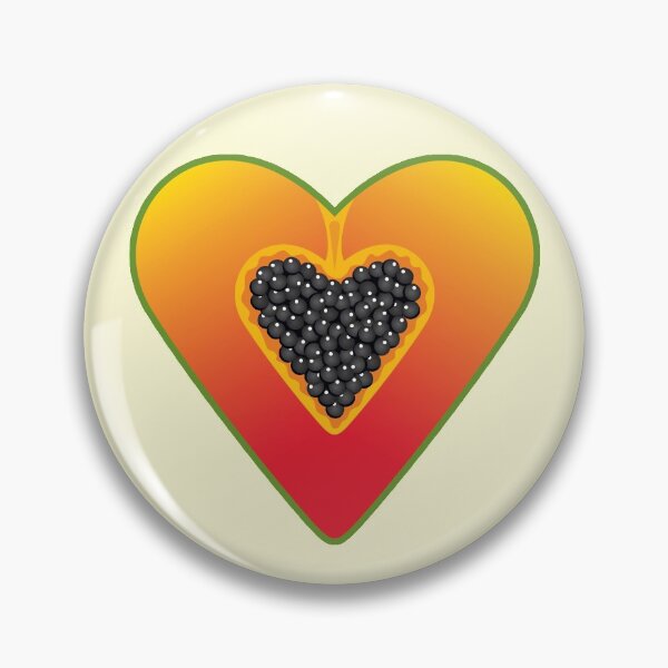 Item preview, Heart Shaped Healthy Fruit Half Papaya sticker designed and sold by tandaleah.