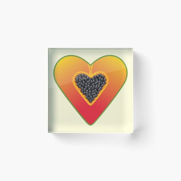 Item preview, Heart Shaped Healthy Fruit Half Papaya sticker designed and sold by tandaleah.
