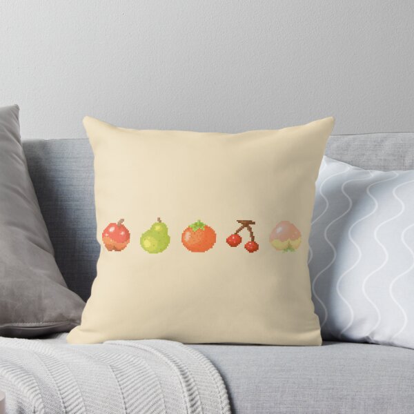 Item preview, Fruits Pixel Art | Apple Pear Orange Cherry Peach | version 2 designed and sold by RebeccaCeleste.