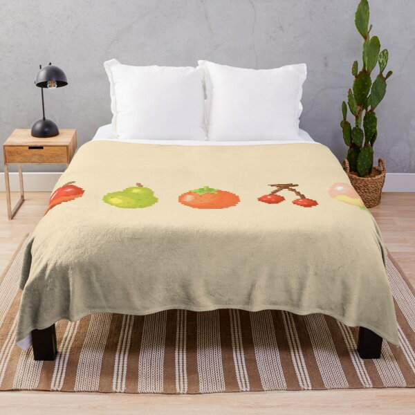 Item preview, Fruits Pixel Art | Apple Pear Orange Cherry Peach | version 2 designed and sold by RebeccaCeleste.