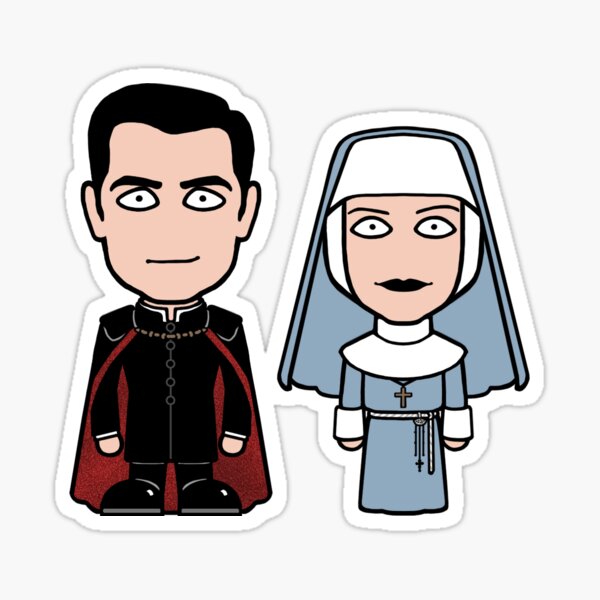 Dracula and Sister Agatha Sticker