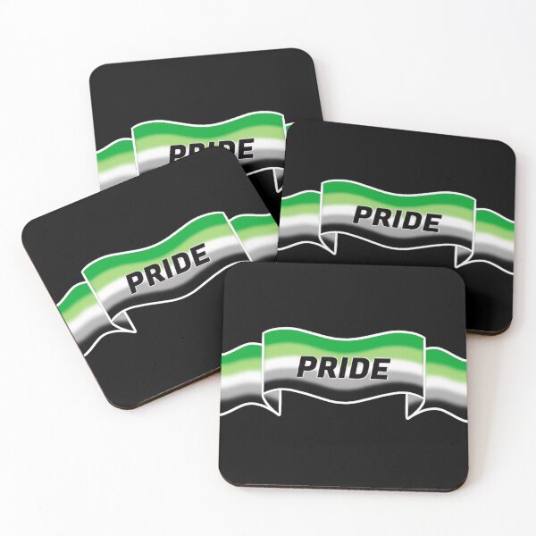 Item preview, aromantic pride banner designed and sold by Spencer Krohne.