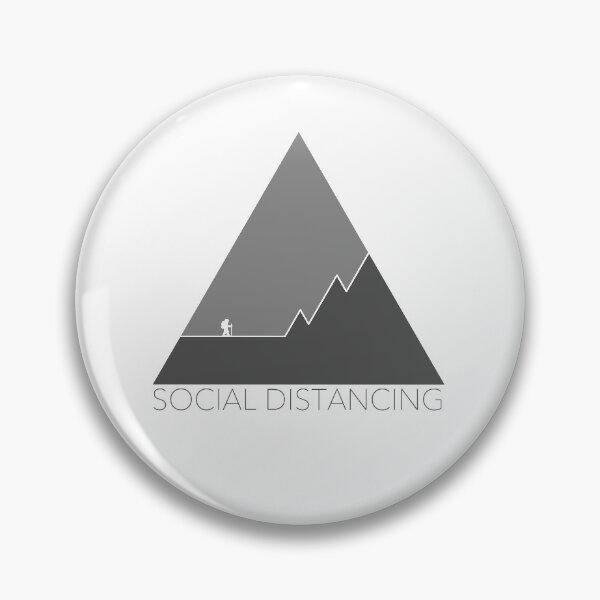 Item preview, Social Distancing - In Nature - Grey designed and sold by wanderingfools.