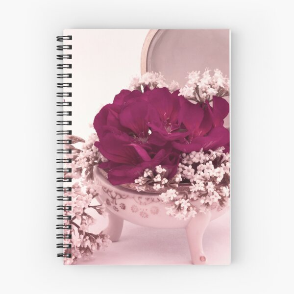 Item preview, Happy Birthday Card - Pink Geranium In Vintage Dish  designed and sold by Sandra Foster.